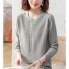 Fashionable Knitted Sweater Long-sleeved Base Women's Loose Top