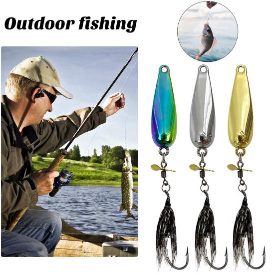 5 шт. 9.1CM/3.2G 9.3CM/4.5G 9.7CM/7G летающая рыболовная приманка с вращающимся лезвием для дальнего заброса вращающаяся блесна с блестками аксессуары для ловли окуня