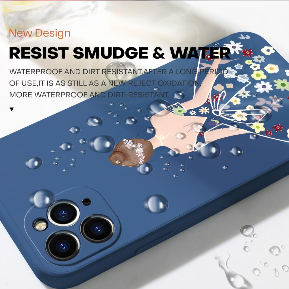 Чехол для телефона с мультяшным красочным узором, квадратный, жидкий силикон, TPU, полное покрытие камеры, противоударный защитный чехол для Samsung Infinix Tecno