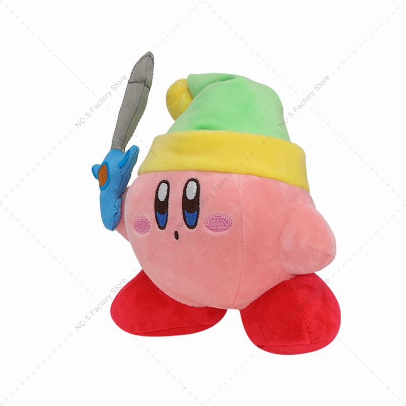 Hot Game Star Kirby Sword Kirby Plush Toy  Cartoon Stuffed Peluche Doll Great Christmas Birthday Gift For Children