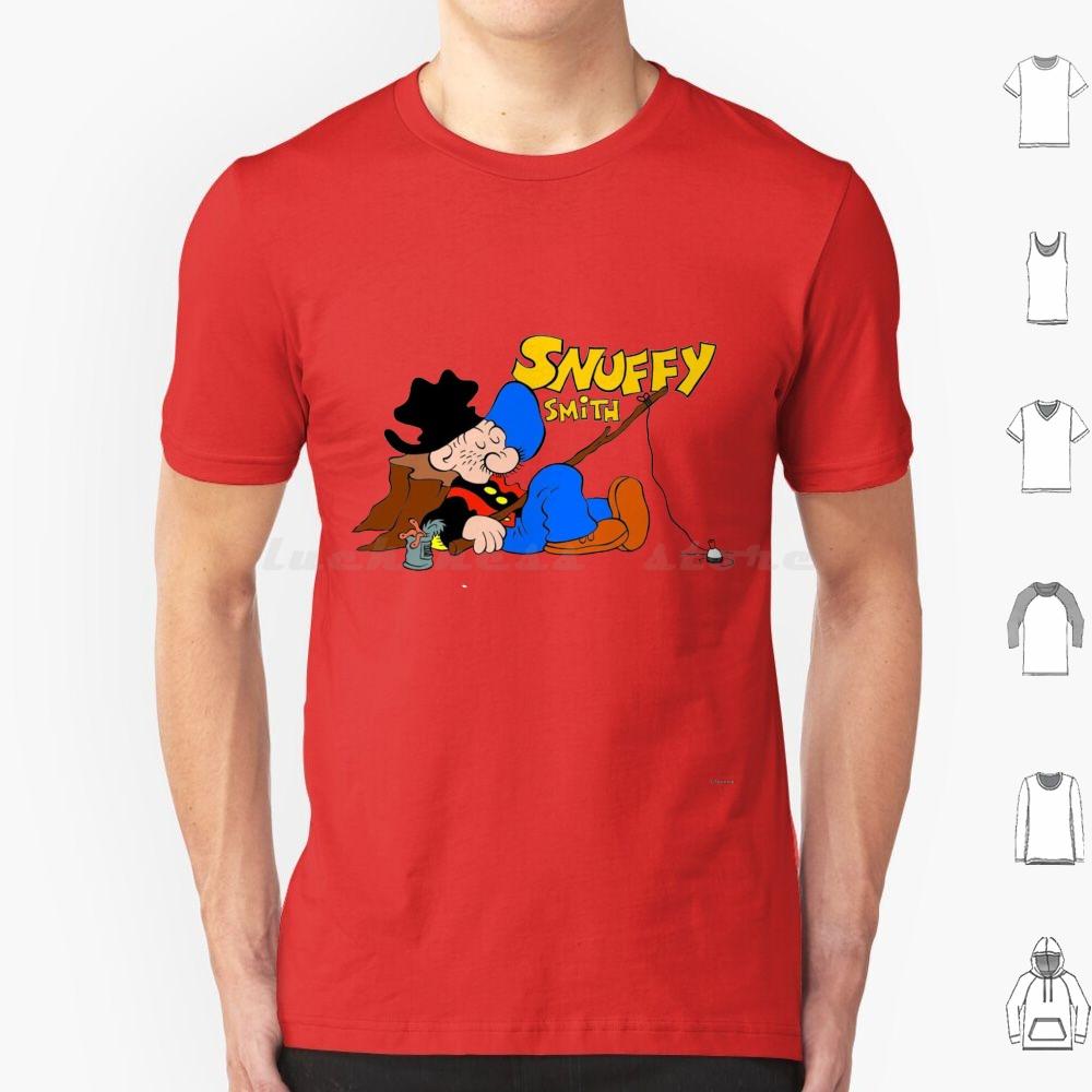 Футболка Snuffy Smith 6XL Хлопок Прохладная футболка Snuffy Smith Барни Гугл И Snuffy Smith Тапон Лопес Комикс Пресс Газета
