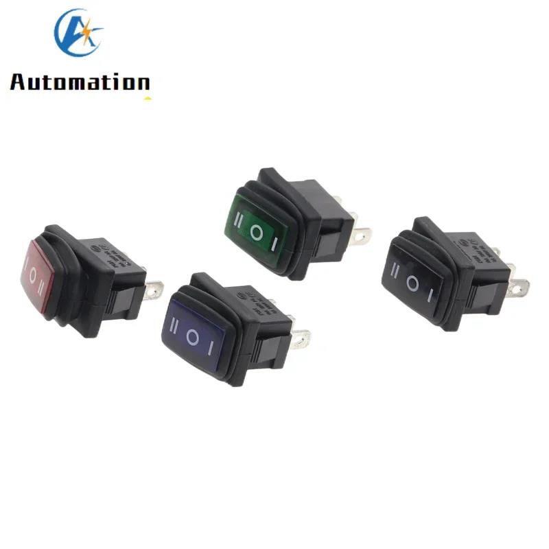 1PCS KCD1 waterproof mini toggle switchs no light latching 3gear 3pin ON-OFF-ON button rocker switch AC 250V/6A 125V/10A