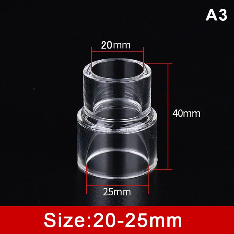 Clear Acrylic Pipe Fittings Variable Diameter Connectors for Water Tube Aquarium System Reliable Connection Joint