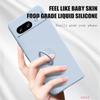 Чехол для Google Pixel 8 9 Finger Ring Stand Holder Slicone Cover для Pixel 9 Pro XL Solid Color Lens Protection Soft Phone Case