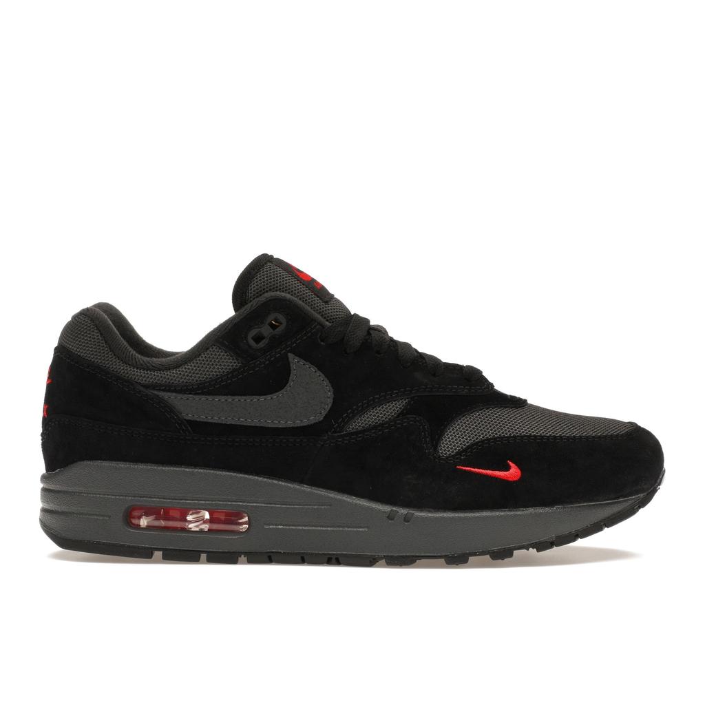 Nike Air Max 1 Black University Red Men Sneakers Anthracite FV6910-001