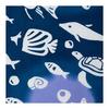 Prairie Dog Tenugui Towel - Whales and Fish - Made in Japan, 100% Cotton, 33x90cm