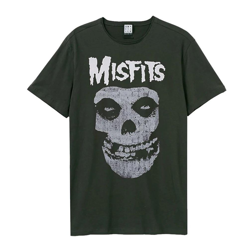 Усиленная унисекс футболка Misfits Логотип Новый Угольный