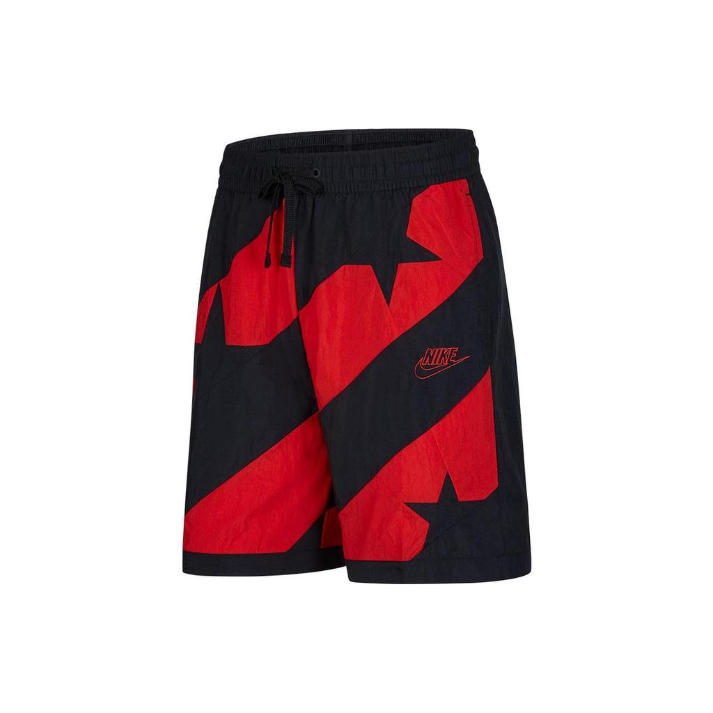 Nike Баскетбольные шорты мужские черные с красным CK6312-013