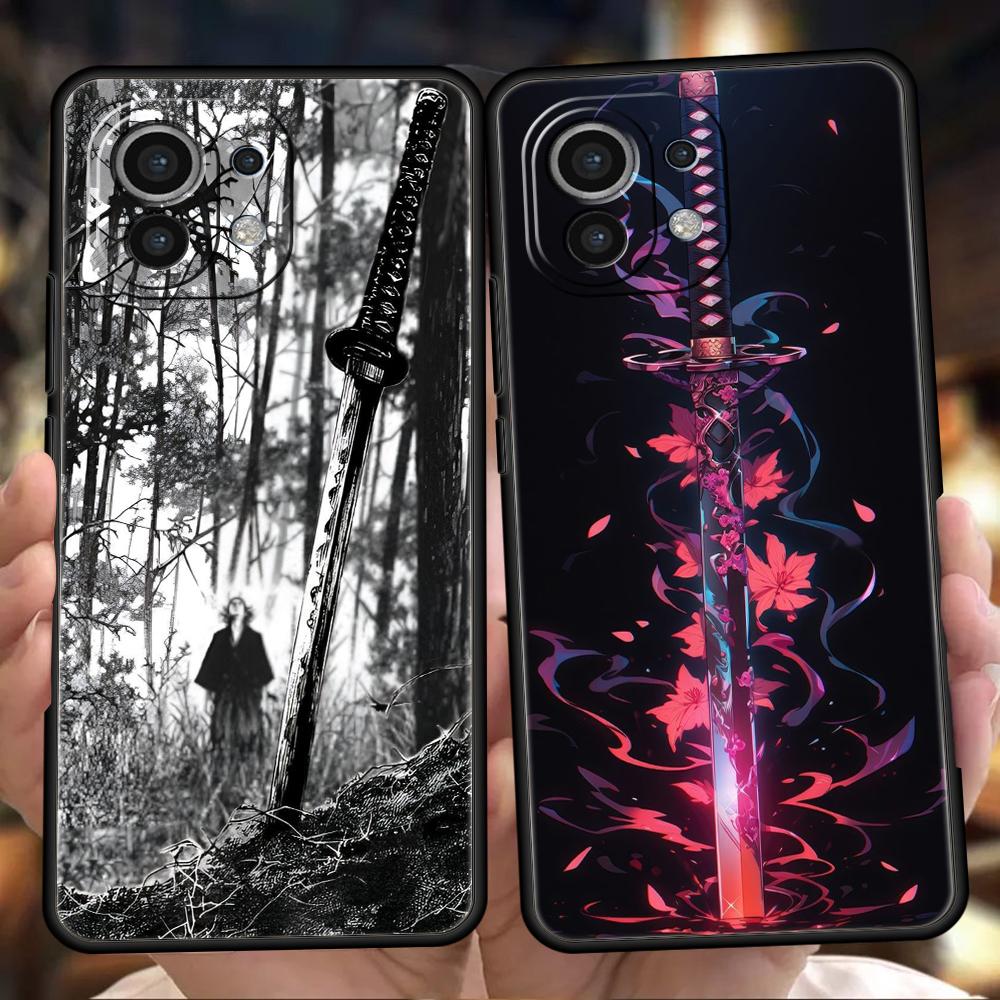 Чехол для телефона для Xiaomi Poco F7 F6 F5 F4 F3 X7 X6 X5 X4 X3 NFC M4 C51 C55 GT Pro Мягкий ТПУ Fundas Меч Креативный узор
