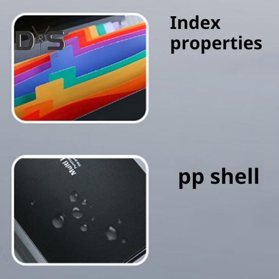 13-карманная папка-гармошка для файлов формата A4 Letter, большая емкость, держатель для бумажных документов, водонепроницаемый расширяющийся органайзер для файлов для школьных канцелярских принадлежностей