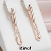 Длинные женские серьги Kienl скрепки для бумаг, ювелирные изделия цвета розового золота