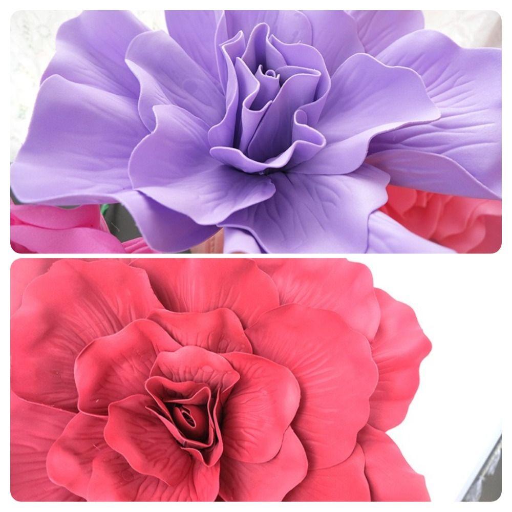 Three-dimensional Large Artificial Flower Photography Props Artificial PE Rose Simulation Flower