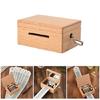 15 Note DIY Wood Music Box Hand Crank Kits with Blank Paper Tape Strips Set for Music Education and Creative Workshops