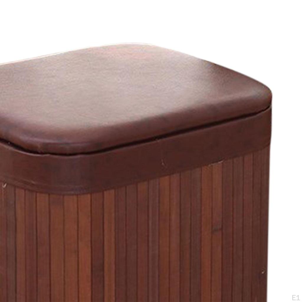 Stool Seat with Storage Footstool Foot Shoe Changing Ottoman for Entryway