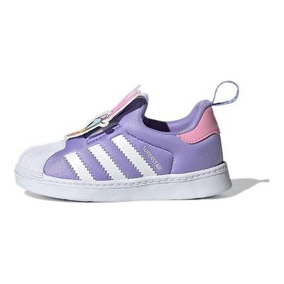 Детские кроссовки Disney x Superstar 360 I Daisy Фиолетовый/Облачно-белый GX3280