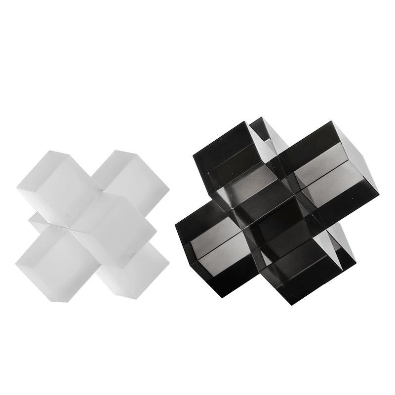 Современный минималистский 3D геометрический стеклянный крест для гостиной или офиса