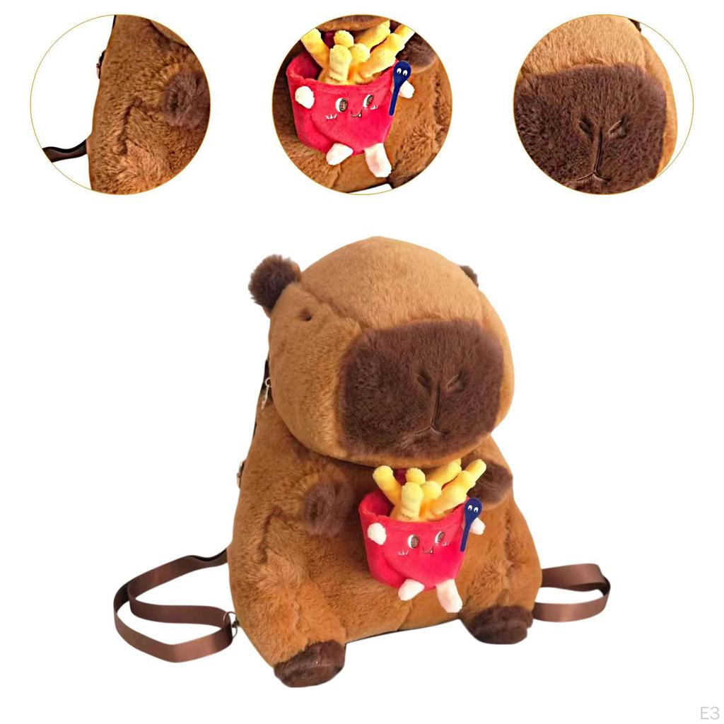 Рюкзак Capybara для детей, девочек, плюшевая игрушка, подарок на день рождения для путешествий и отпуска