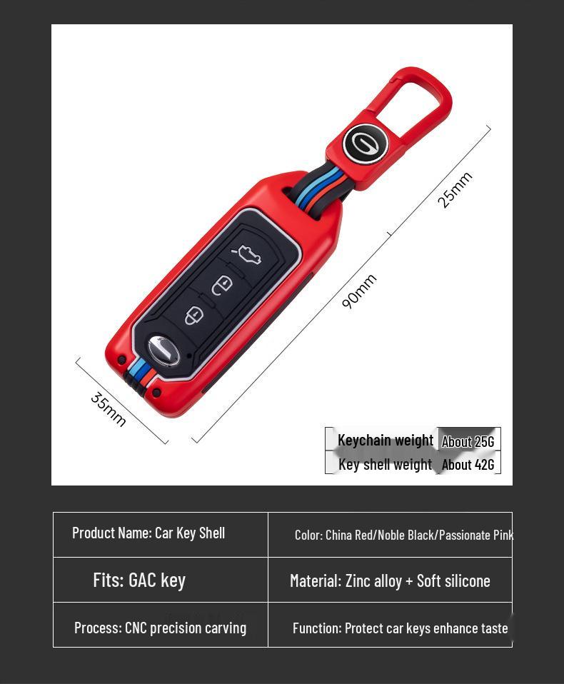 Совместим с GAC Trumpchi: Чехол для ключей GS4, GS3, GA6, GA3, GA4, GS5 для мужчин и женщин