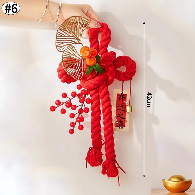 Chinese Knot Tassel Pendant Housewarming Moving Home Gift Decoration Hanging Door Pendant Festival Decorative Ornaments