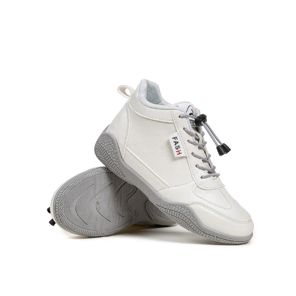 [Customized] New Autumn Lightweight Student Casual Shoes Women's Middle Help Versatile Little White Shoes Wear-resistant Women's Sports Shoes