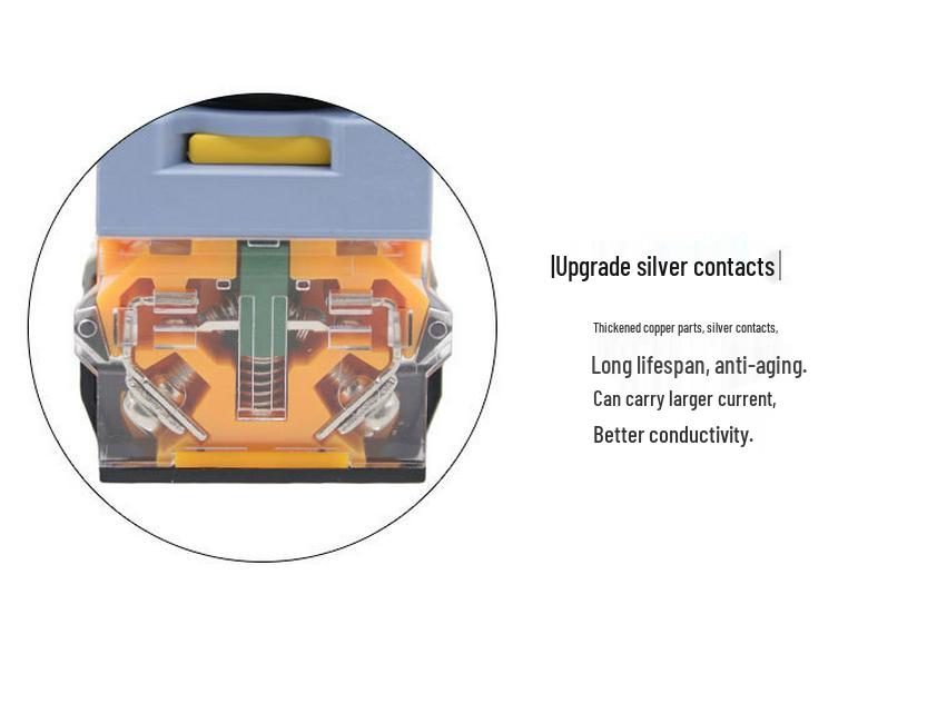 LA155B-20Y/3 Key Rotary Switch, Three-Speed, Open/Closed, Thickened Copper, Silver Contacts, 22MM