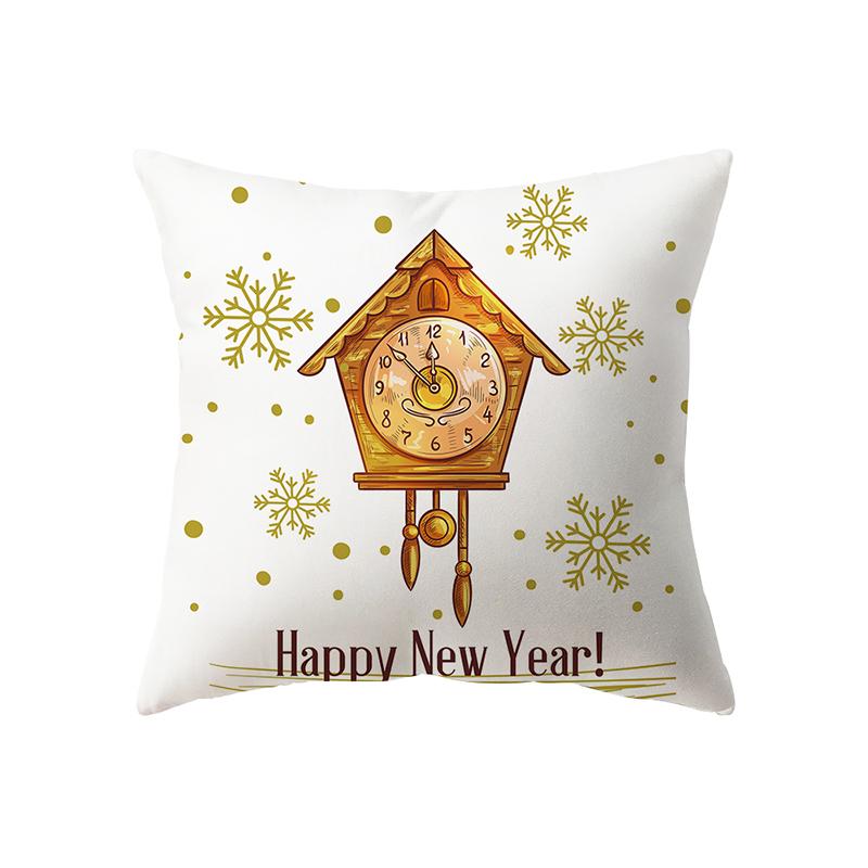 Christmas Theme Christmas Decoration Printing Pattern Cushion Cover Home Living Room Sofa Decoration Pillow Pillow Cover
