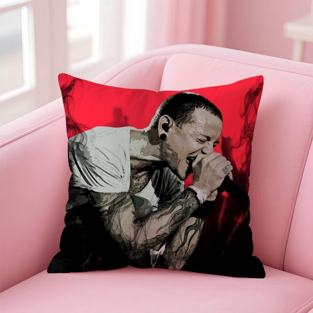 Чехол на подушку Singer C-Chester Bennington Удобный двусторонний чехол для подушки Идеально подходит для автомобиля, дивана, спальни и других мест
