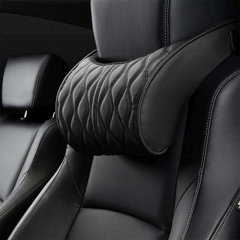 Car Headrest Lumbar Support Memory Foam Vertebral Lumbar Support Car Neck Pillow Back Cushion Office Car Interior Accessories