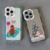 Прозрачный Чехол с Рисунком Городская Девушка для Макияжа для iPhone 14 X XR XS 15 13 12 11 Pro Max Рисованная Девушка Чехол для iPhone 7 8 Plus SE2