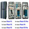 НОВЫЙ Проверенный Средний Корпус Для Xiaomi Poco F1 F2 F3 F4 F5 Pro Передняя Рамка LCD Держатель Рамки Крышка Средняя Крышка Корпуса Детали Рамки