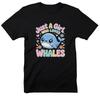 Just A Girl Who Loves Whales T-Shirt, Cute Whale Shirt, Ocean Lover Tee