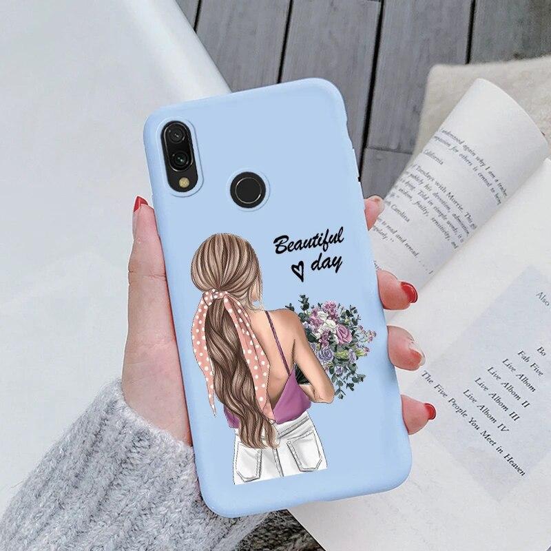 Redmi Note 7 Pro 7S Funda Rainbow Heart Vintage Flowers Leaves Чехол для телефона Мягкий силиконовый чехол-бампер для Xiaomi Redmi Note 7 Противоударная защитная сумка