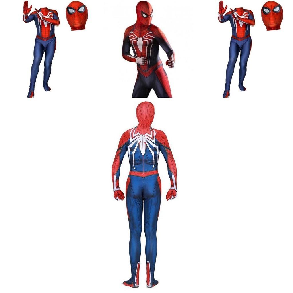Костюм для косплея Человека-паука от Insomniac для PS4, 3D-принт, взрослый детский костюм Спайди зентай с изысканным исполнением и дышащим материалом лайкра