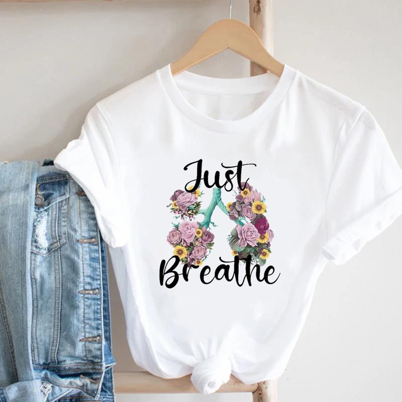 (Азиатский размер) Женская футболка с принтом «Любовное письмо», тренд 90-х годов, женская футболка с короткими рукавами, повседневная модная футболка, женская футболка с графическим рисунком