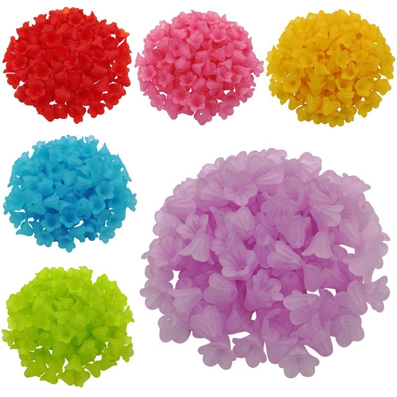 Материал изготовления ювелирных изделий DIY аксессуары бусины шапки акриловый цветок утро кровавый матовый многоцветный