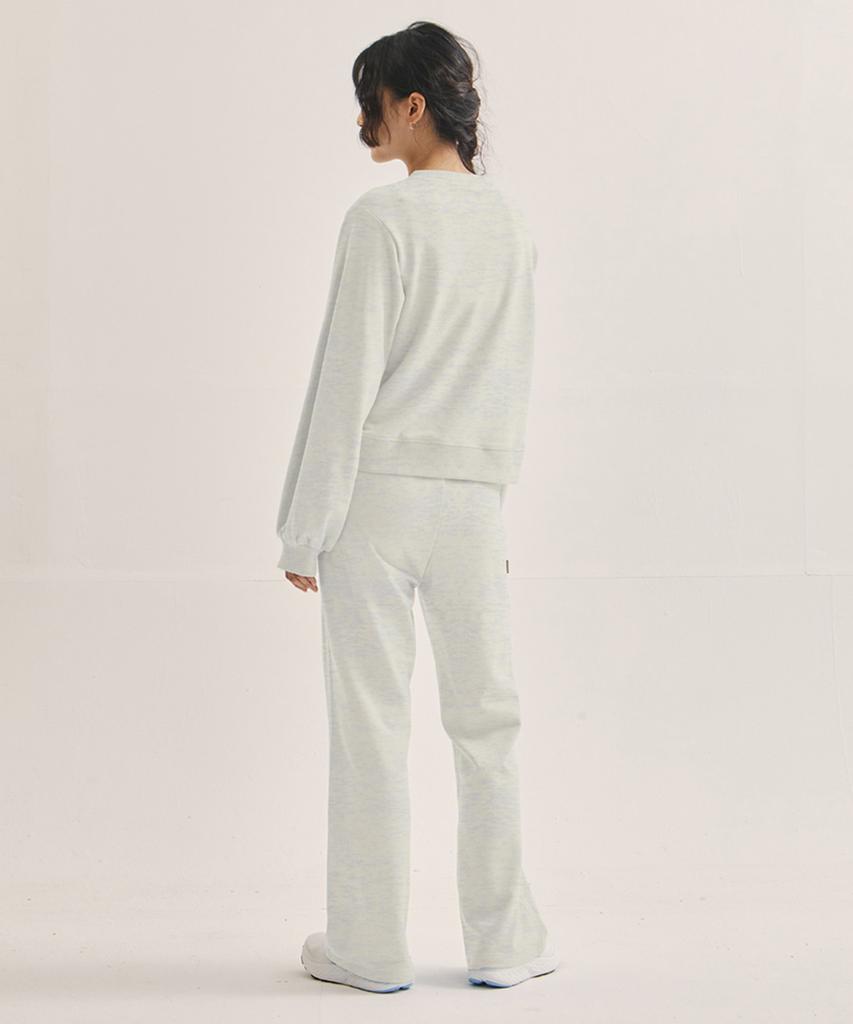 WILLIWAW STUDIO Ww One-Tuck Semi-Wide Sweatpants [Oatmeal]