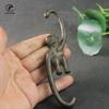 Антикварный Медный Крючок-Обезьяна Маленькая Статуэтка Украшение Винтажные Металлические Фигурки Животных Настольные Украшения Аксессуары Декор Дома Поделка