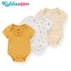 3Pieces Baby Rompers Infantil Jumpsuit Boy&girls Clothes Summer Cartoon Print Newborn Costume