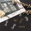 Tibetan Style Alloy Links Handcuff Antique Bronze & Antique Silver 30.5x11.5x1.5mm Hole: 5x7mm 50pcs/box