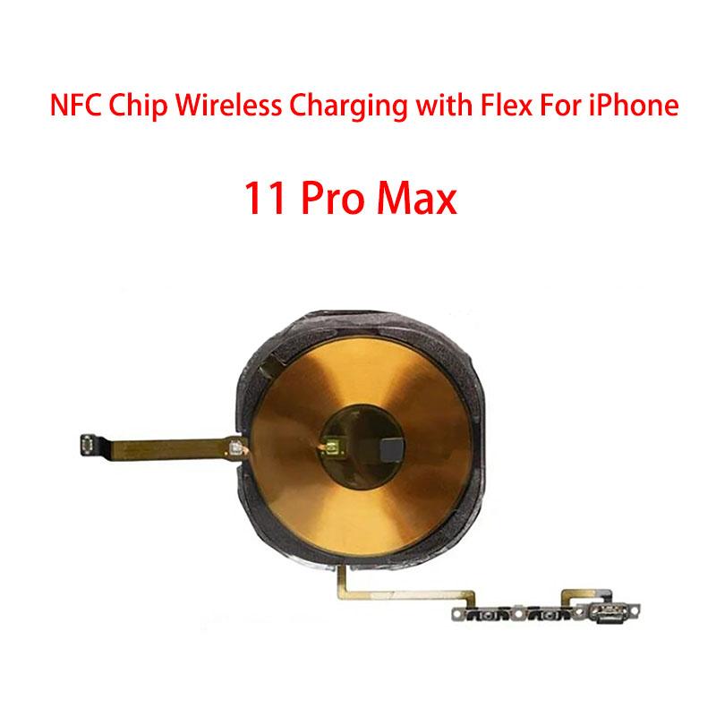 Wireless Charging Chip Coil NFC With Volume Flex For iPhone 11 Pro Max 12 13 14 X XS XR Charger Panel Sticker