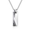 GAVU Tungsten Cut Tag Pendant Necklace Men's