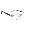 RSINC Оправа/Очки/Очки с полным ободком, Оптические, для мужчин, Серебристо-черные WP-S 56-17-141 SUGAT