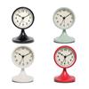 4-дюймовый круглый будильник, бесшумный, не тикающий, настольный, прикроватный, дорожный будильник с ночником