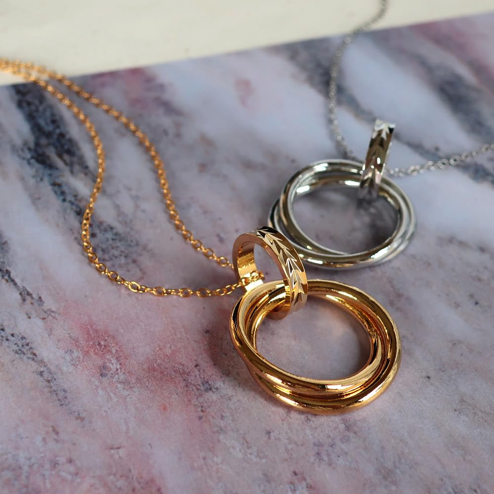 [Melody Accessories] Ожерелье, Сделано в Японии, Длинное ожерелье-обруч с бриллиантовой огранкой для женщин (op-n316) (Серебряный цвет)