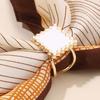 Round Pearl Silk Scarf Buckle Square Waist Adjustment Fixed Snap  Arab Shawl Accessories