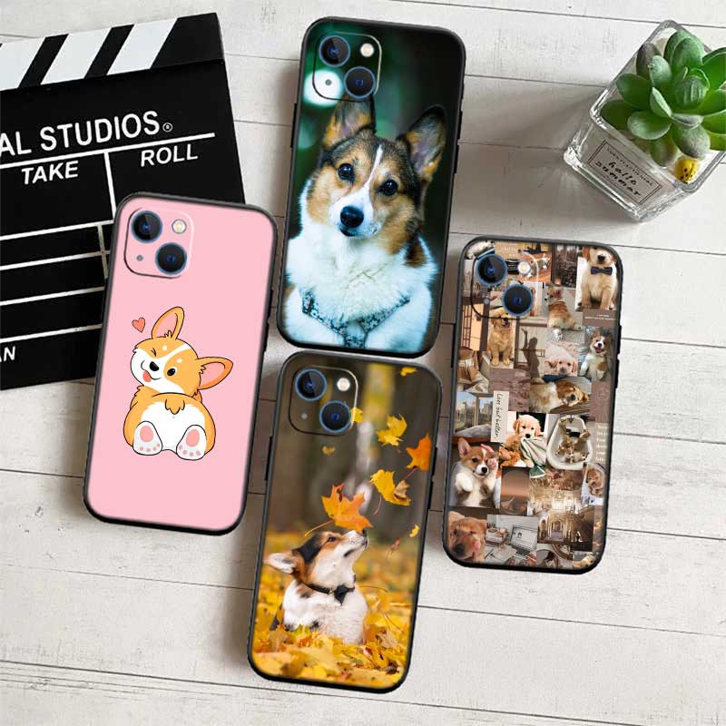 RE20 Cute Corgi dog New High-End Shell Phone Case for Redmi Note 8 9 Pro Max 9S 9T 9C NFC 8T 8A 10A A4