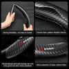 pdsh9 Car Steering Wheel Cover Carbon Fiber Sports Ultra-thin Non-slip Card Cover for Mitsubishi ASX Lancer Sport Attrage L200 Pajero