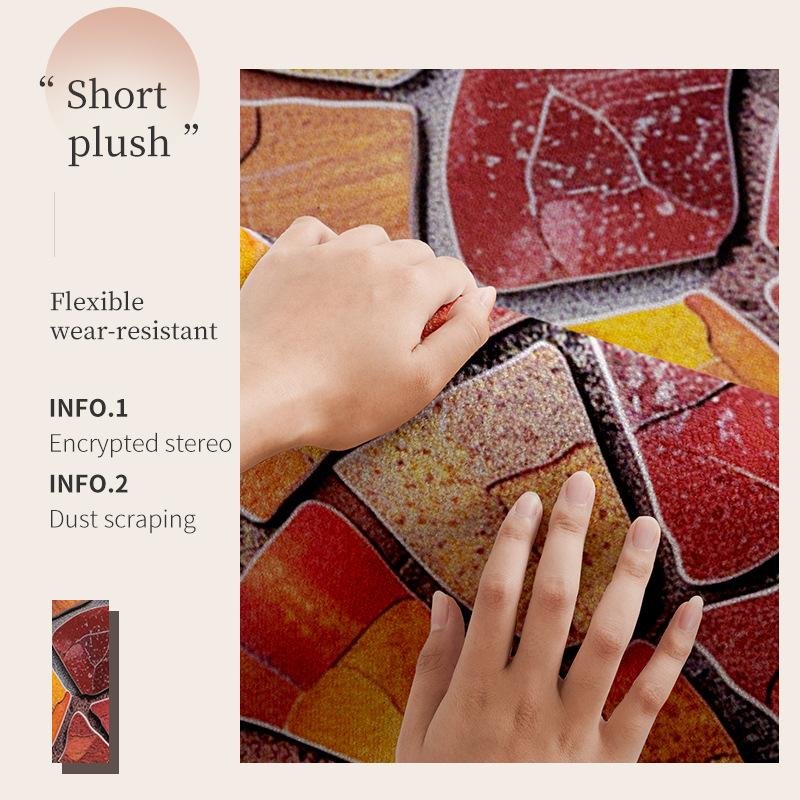 Коврик для входной двери в стиле ретро, нескользящий коврик для входа в дом, полукруглая арка, ковер для крыльца с защитой от песка и пыли