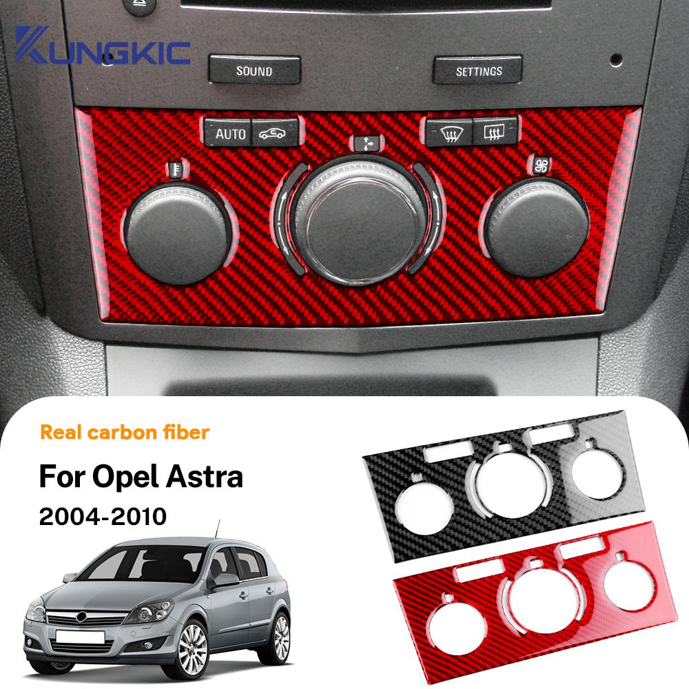 Наклейка из настоящего мягкого углеродного волокна для Vauxhall Opel Astra H MK5 2004 2005 2006 2007 2008 2009 2010 LHD RHD Панель рамки CD-AC для автомобиля