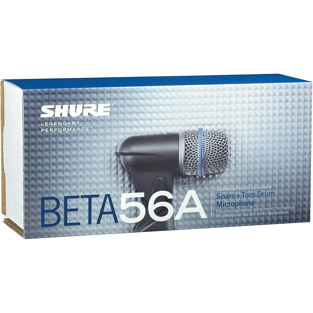 Shure Beta 56A Динамический микрофон для малого барабана и тома Суперкардиоидный микрофон для живых выступлений